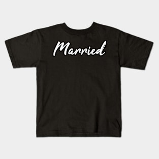 just married tshirts for couples - Valentine Day Kids T-Shirt